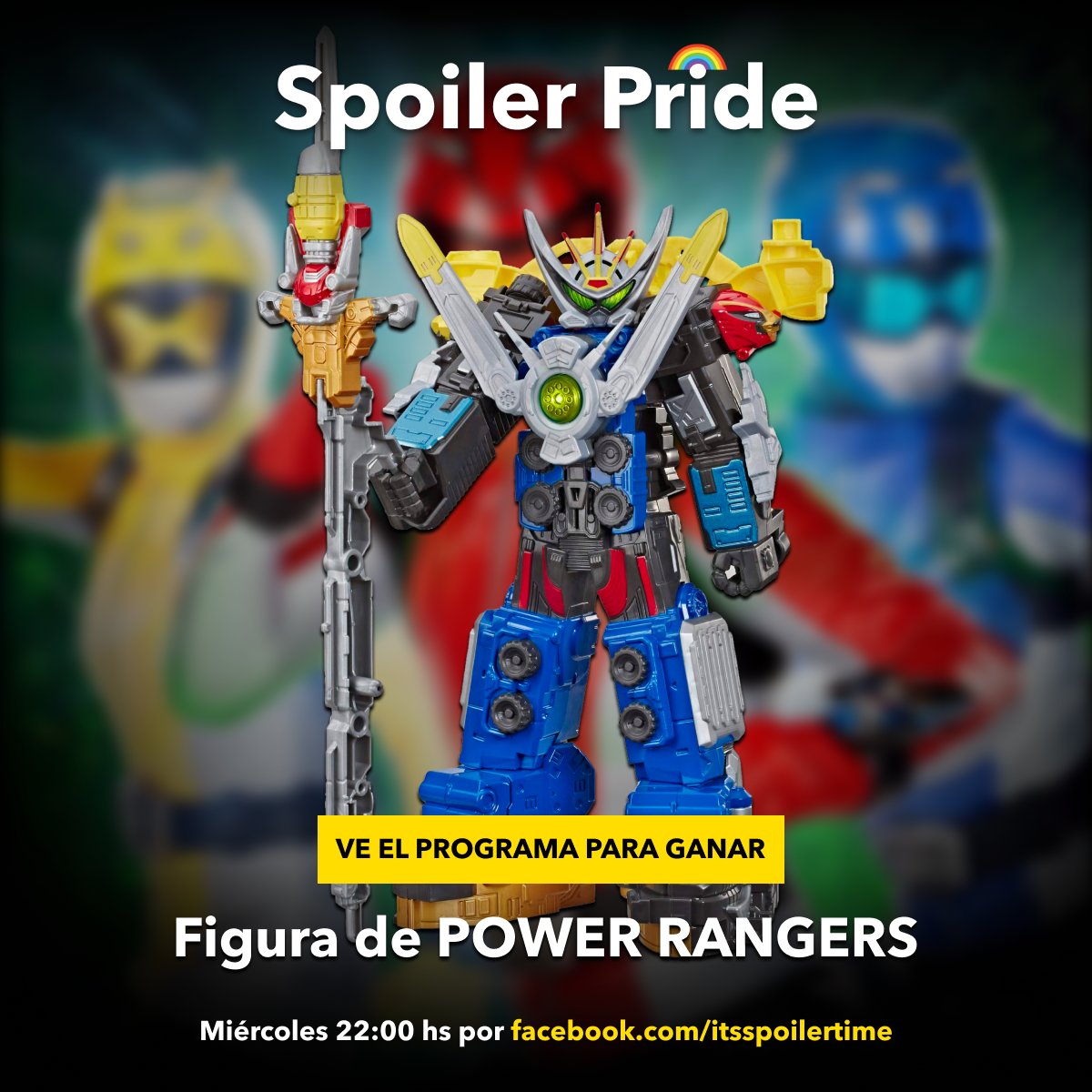 ¡Gana una figura de los #PowerRangers!

No te pierdas esta noche #SpoilerPride con <a href="/Vixpin_/">Vix Pineda</a>  a las 10 pm (MEX) para participar por ella: Facebook.com/ItsSpoilerTime. 🌈