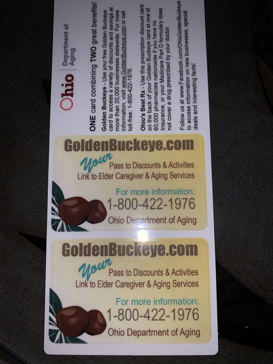 Golden Buckeye Card Phone Number / Huntington District