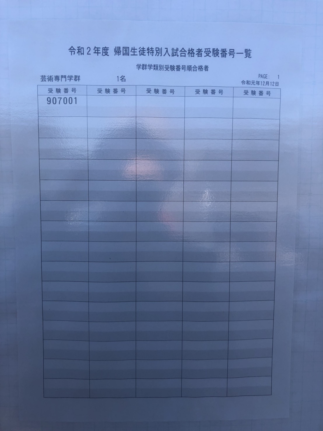 筑波大学(推薦入試)