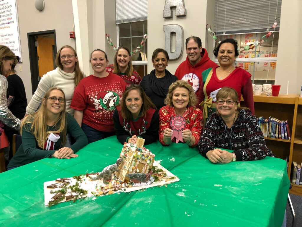 MaryAllenSLP's tweet photo. A fun time for team building combined with a wonderful celebration of Christmas #finchfalcons #mymisd https://t.co/B3I2VXQbbq