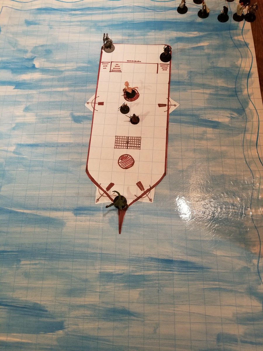 LooksLikeNick's tweet photo. Dungeons and dragons night out on the water. #dnd #dnd5e #dungeonsanddragons #homebrew https://t.co/R7F6dtxeBW