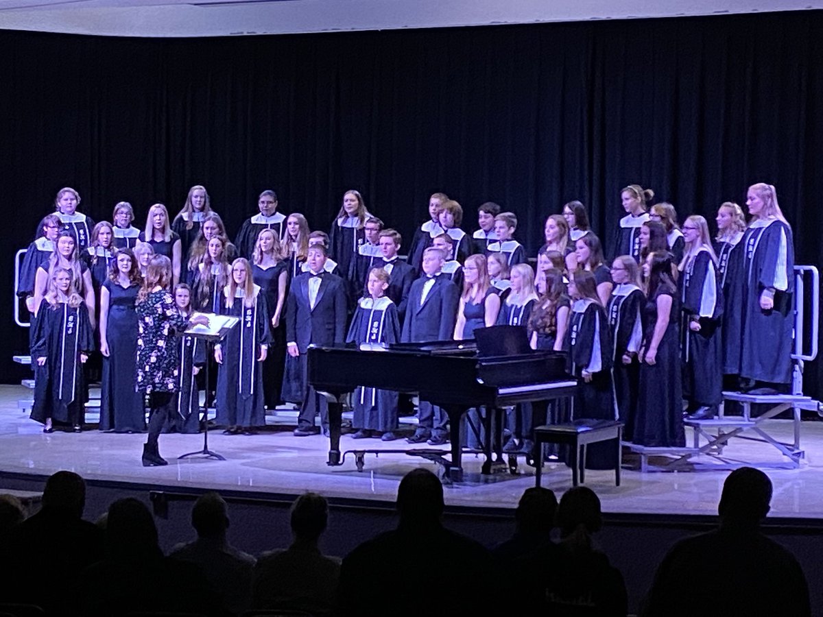 All choirs performance ending an evening of great vocal music!  Outstanding performance by Singing Sensations and a truly unique performance from the Varsity Singers. Outstanding job Trojans!