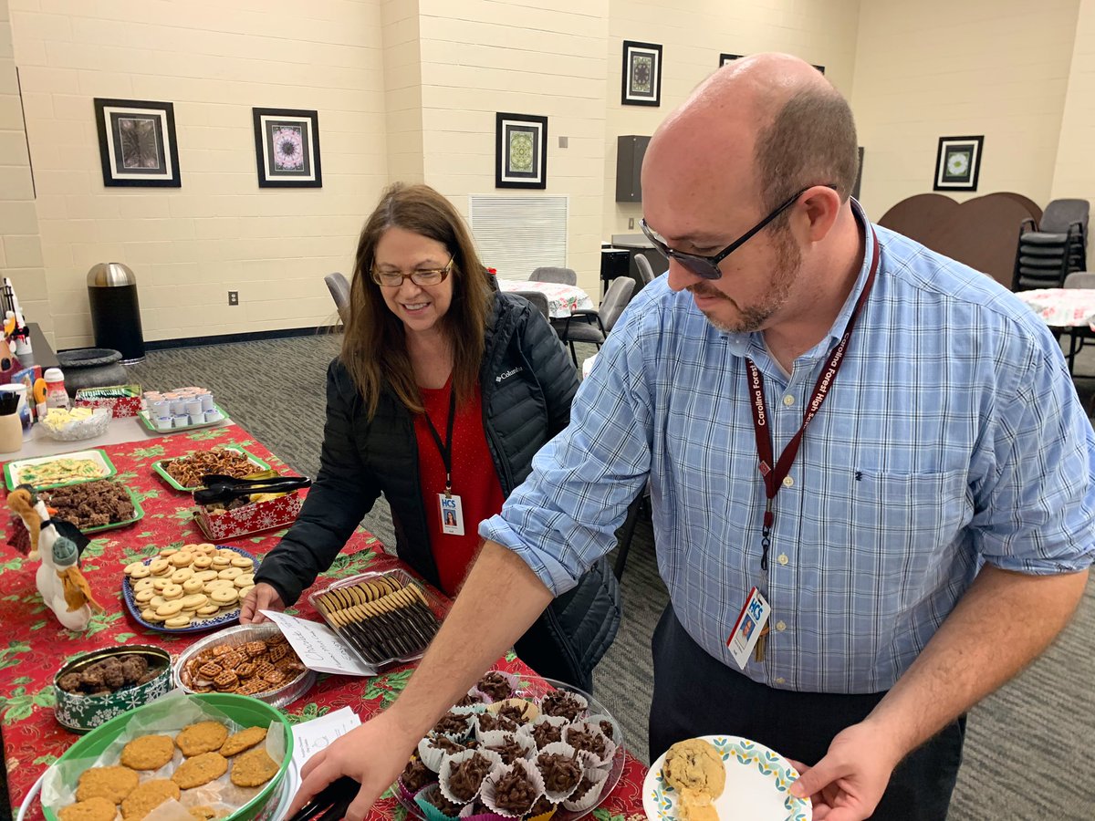 MBHSPrincipal's tweet photo. Thank you to @CFSchultheis and company for organizing today’s cookie exchange. The treats were sweet and the company even sweeter! #CFPantherLife https://t.co/Z50vZP6lvj