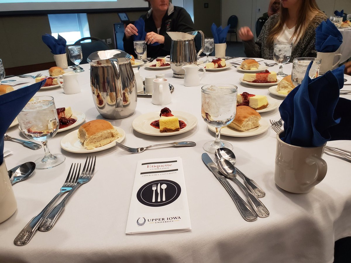 lenthd's tweet photo. Great learning experience for Ss at our Etiquette Luncheon at Upper Iowa University! #piratepride #futureinterviews https://t.co/DEPdKSQzPw