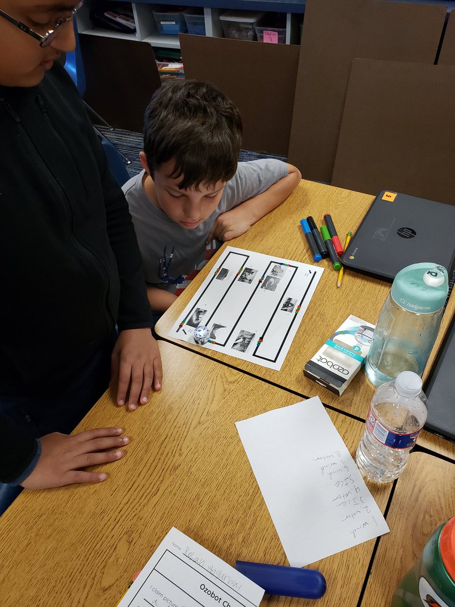 5th graders enjoyed coding ozobots by answering questions about landforms.
#OurFISDStory 
<a href="/CarrieJostmeyer/">ℂ𝕒𝕣𝕣𝕚𝕖 𝕁𝕠𝕤𝕥𝕞𝕖𝕪𝕖𝕣</a>