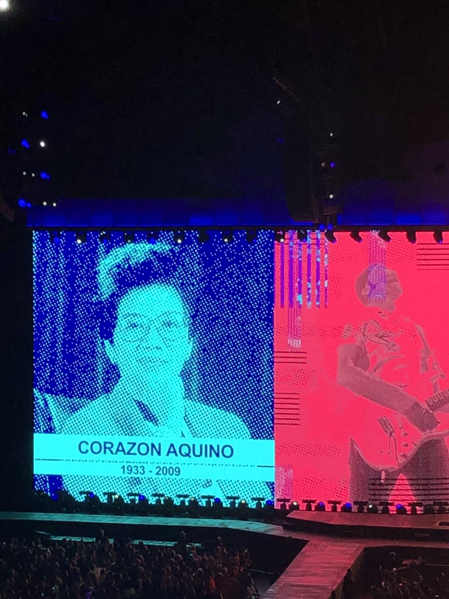 mavicvil's tweet image. U2’s “Ultra Violet” tribute to women included these notable Filipinas:
#U2TheJoshuaTree2019 
#U2Manila