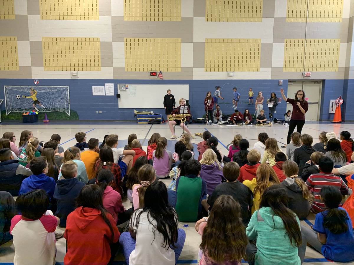 bledsoe_music's tweet photo. Thank you @PearsonBand for coming by today to spend time with our 5th graders. We had a blast! We can’t wait for the Holiday Tour next week! https://t.co/rsMSNbuRsB