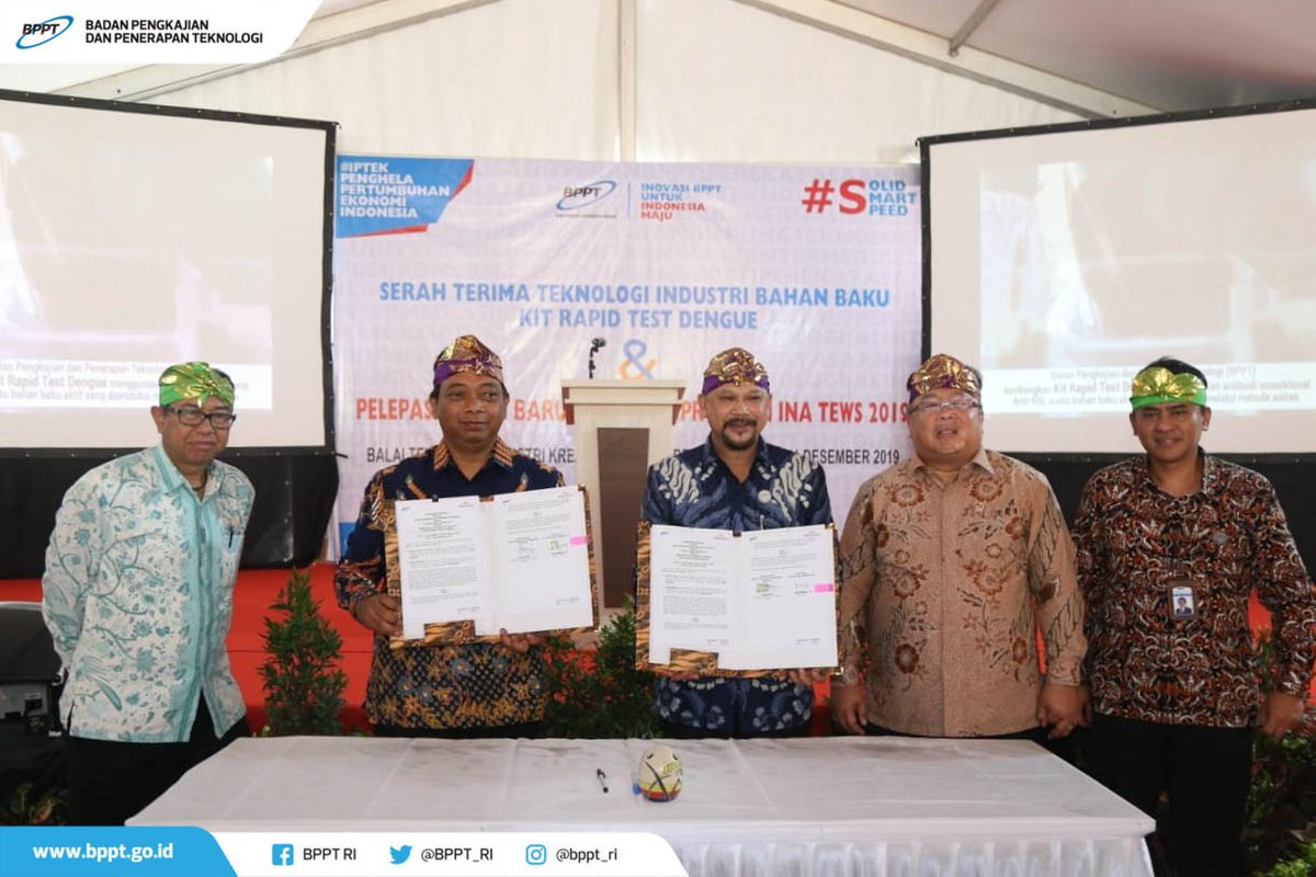 BPPT_RI's tweet image. 14. BPPT juga melakukan Penandatangan Memorandum of Understanding (MoU) dengan PT. Kimia Farma untuk percepatan hilirisasi dan inovasi beberapa teknologi BBO prioritas.
#BPPT #BPPTRI #BPPTSolidSmartSpeed #KitRapidTestDengue
