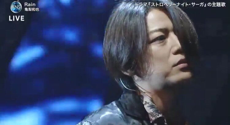 k0223y0409's tweet image. 亀ちゃん、Rainは かっこ良かった〜🥰

#亀梨和也
#FNS歌謡祭2019第2夜