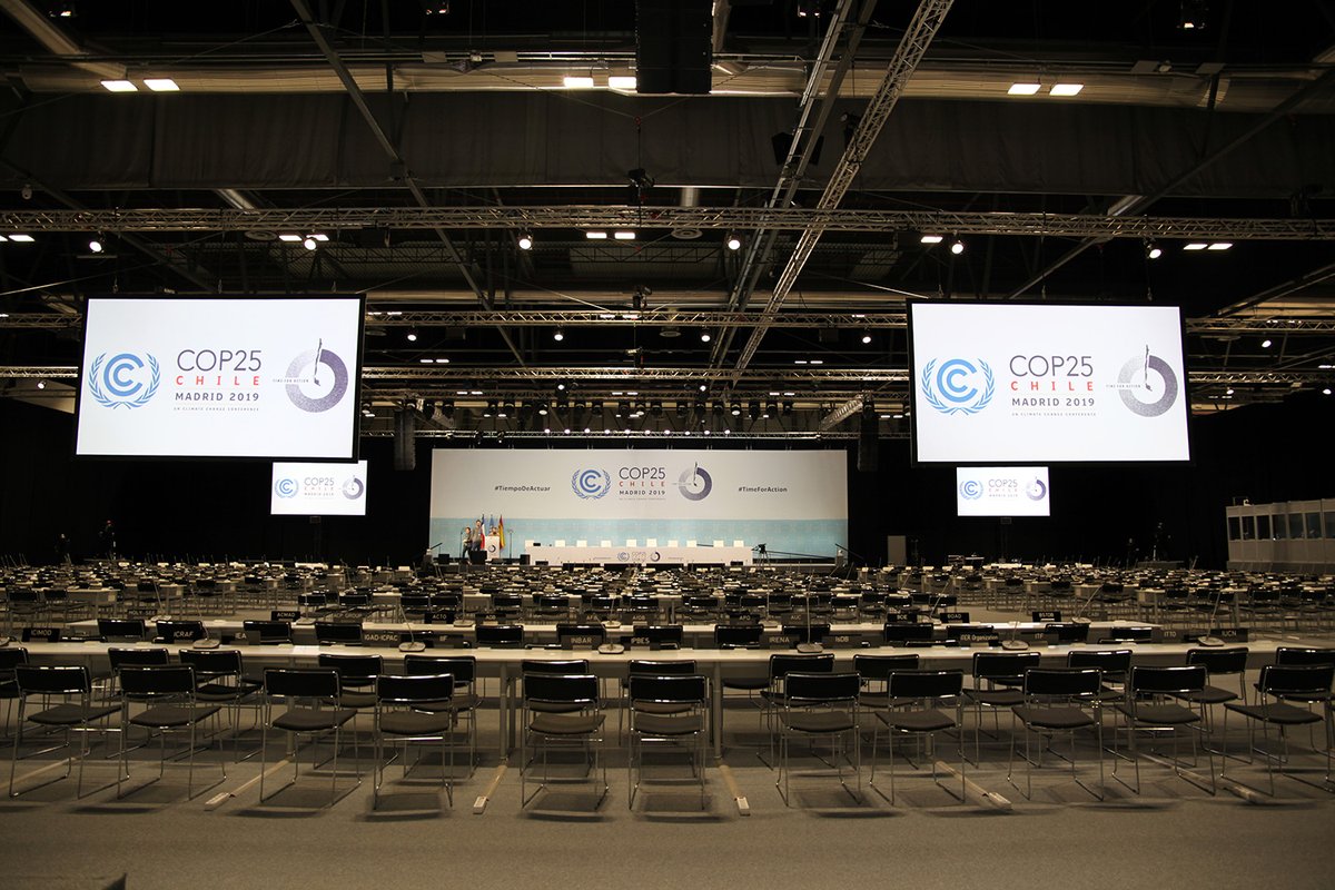 UNFCCC's tweet image. Joint statement between the @UNFCCC and some observer organizations on the security incident that took place on Wednesday 11 December 2019 at #COP25. 

bit.ly/2PBrGLl