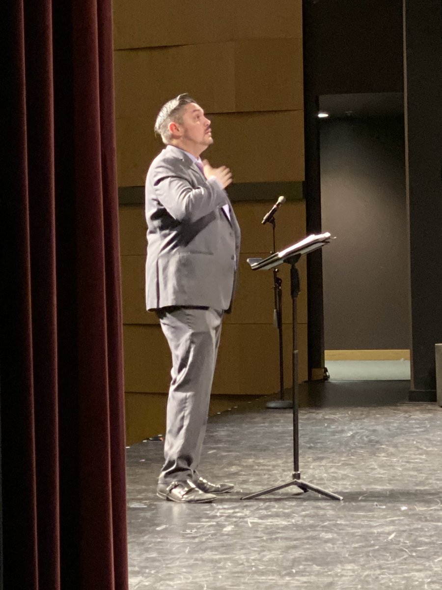 ACHSMrG's tweet image. @MrCookACHSMusic out here modeling good body percussion for the ACHS Vocal Ensemble at the first night of @achs_music winter concerts. #multiplemodalities #fleetfoxes