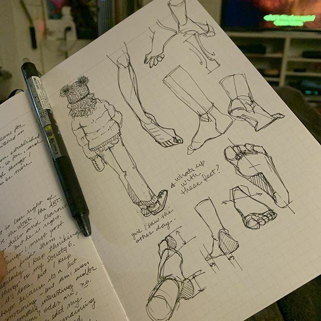 Feet studies because I apparently forgot how to draw feet?! •
•
•
#drawmilena #art #illo #studies #feet #footstudies #practice #drawingstudies ift.tt/35bvOIM