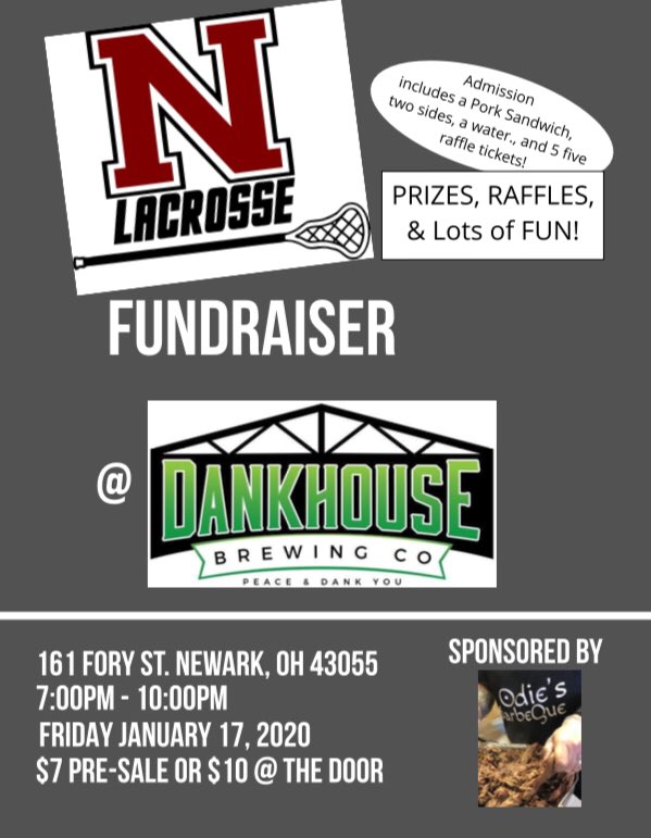 Let’s show our support for the program that supported us! Great food, location and people!  Get your tickets now!#growlickingcountylacrosse #10dollarmeal