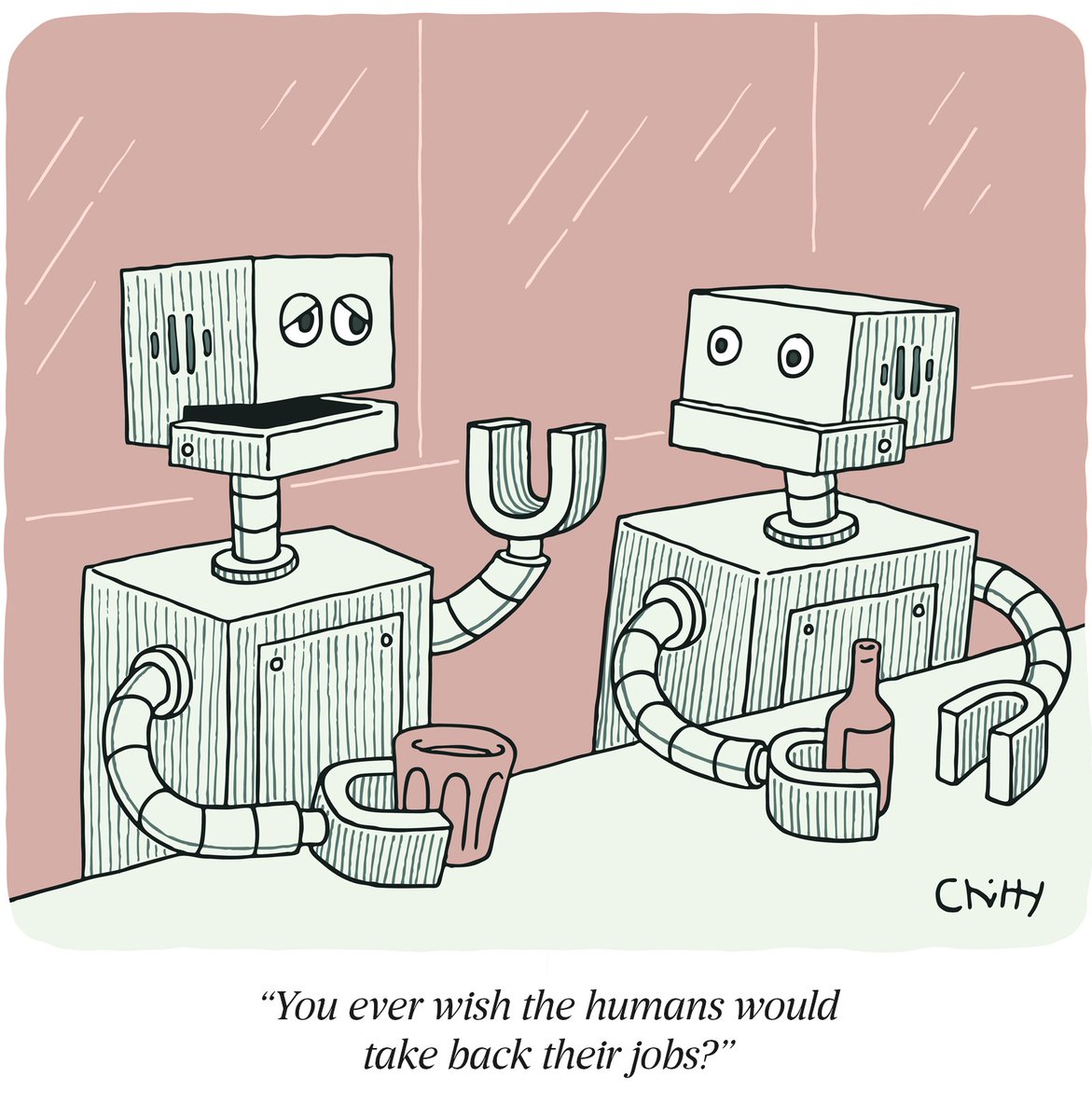 WIRED (@wired) on Twitter photo Robot unhappy hour.
By <a href="/tomchitty/">Tā½ļøm Chitty⢠ā</a> with <a href="/collectcartoons/">CartoonStock</a>
wired.trib.al/9v57fxh Robot unhappy hour.
By <a href="/tomchitty/">Tā½ļøm Chitty⢠ā</a> with <a href="/collectcartoons/">CartoonStock</a>
wired.trib.al/9v57fxh