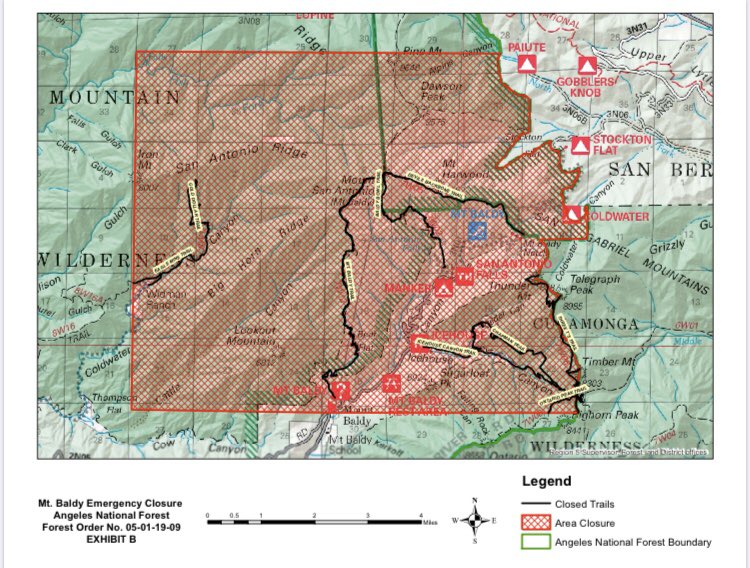 VolunteerForces's tweet photo. While searching for a missing hiker, sheriff resources have been diverted multiple times to rescue other hiker who are unprepared to be hiking in snow &amp; ice. With cooperation of @Angeles_NF several areas of Mt Baldy are temporary closed while we continue our original search. https://t.co/UwBBxxicBu