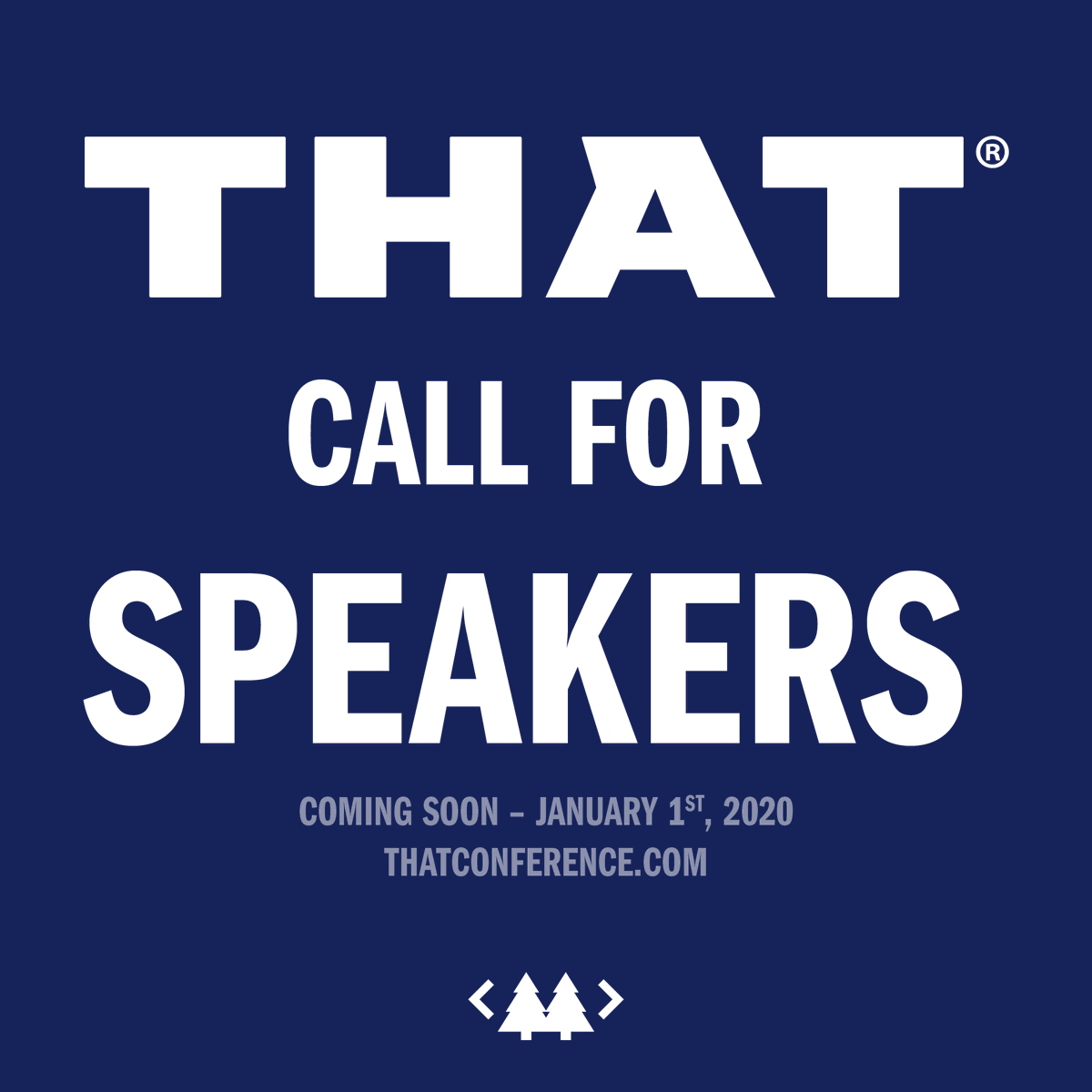 ThatConference's tweet photo. The #THATCallForSpeakers starts in just a few short weeks. Mark your calendars, gather your abstracts, and get ready for the new https://t.co/jsDCHq0n85 website experience to submit to your favorite #SummerCampForGeeks.
#callforspeakers #callforpresenters #callforpapers https://t.co/1UrA2y2U8x