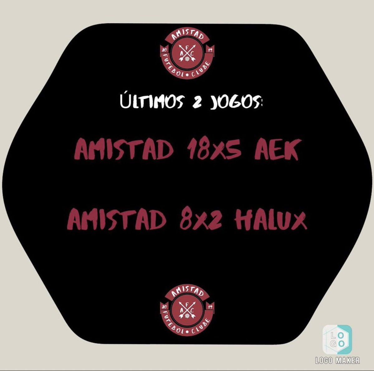 FC_AMISTAD's tweet photo. Os dois jogos da semana passada:
#SeForVirVemBem https://t.co/AijxN1Eg4a