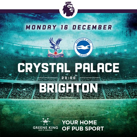 MacebearerThe's tweet photo. #Monday #Football #PremierLeague @MacebearerThe  

KO 20.00 

Crystal Palace vs Brighton https://t.co/mK3XbK4VgF