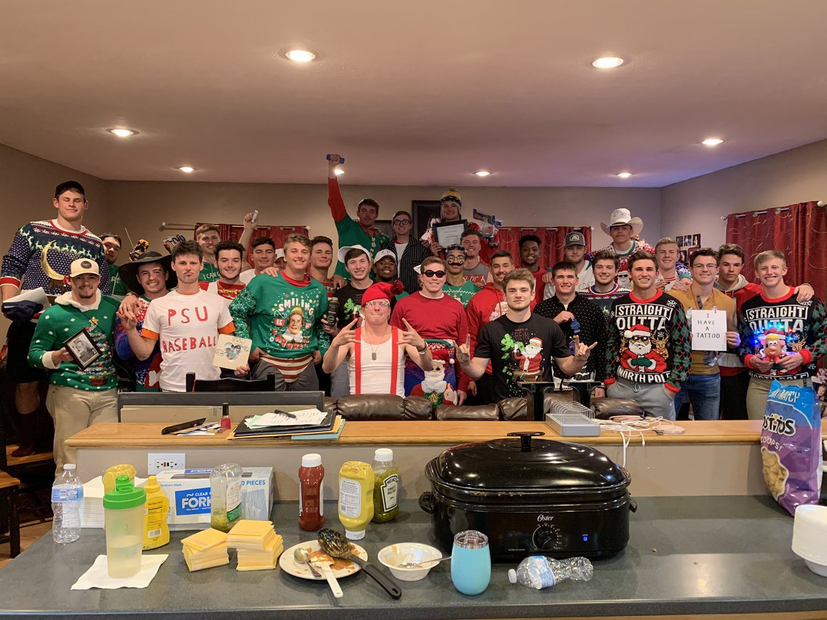 Another great team dinner &amp; gift exchange - 2 days of finals left!