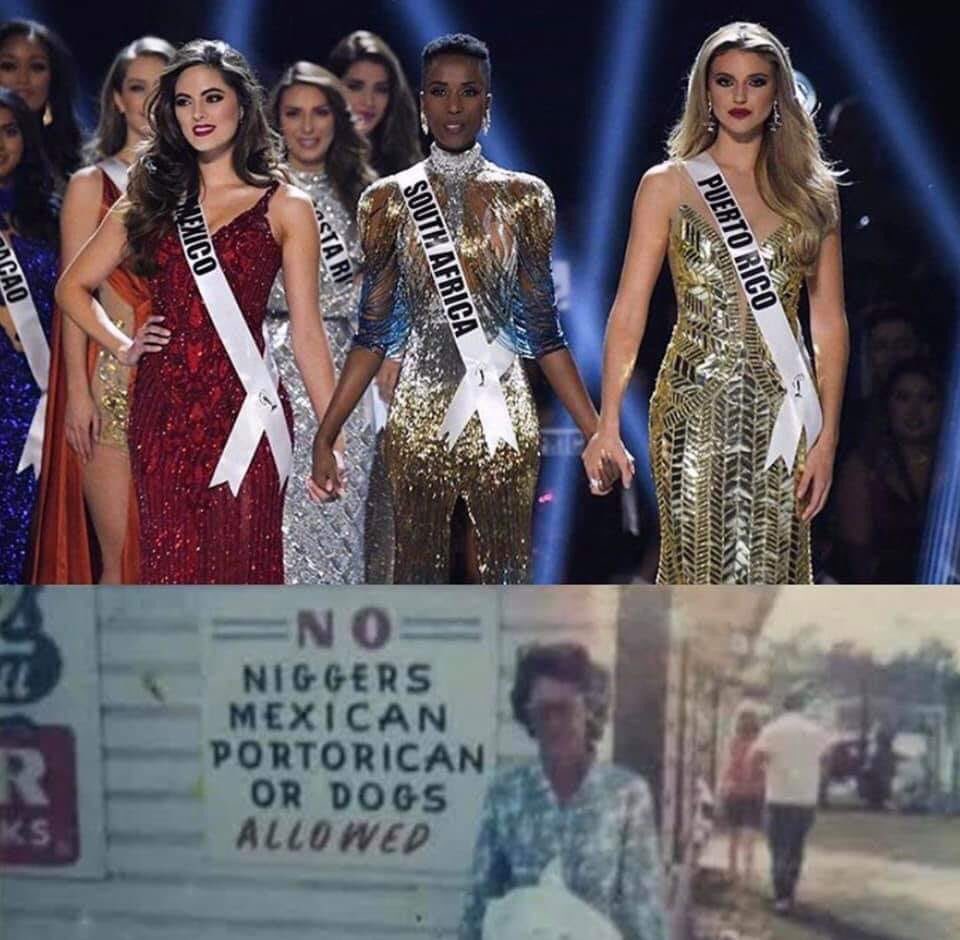 DocumentalLGBT's tweet photo. “No negros, No mexicanos, No puertorriqueños, No perros permitidos.” La imagen habla por sí sola, del Racismo que se vivía. Los que ayer eran humillados hoy son grandes triunfadores.  🇲🇽🇿🇦🇵🇷 https://t.co/k80SnwUyOk