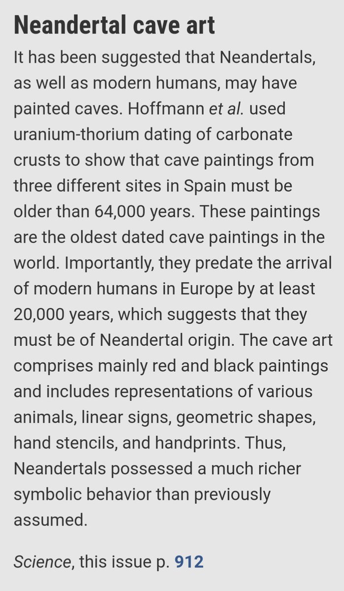 ⛔ BULO de <a href="/rtve/">RTVE</a>. "Un grupo de arqueólogos descubre en Indonesia las pinturas rupestres más antiguas del mundo" (44.000 años de antigüedad).

❌ FALSO: Las de la cueva de Maltravieso tienen 66.700 años según estudios recientes. Ha sido portada de <a href="/science/">Science, Space & Robots</a>. science.sciencemag.org/content/359/63…