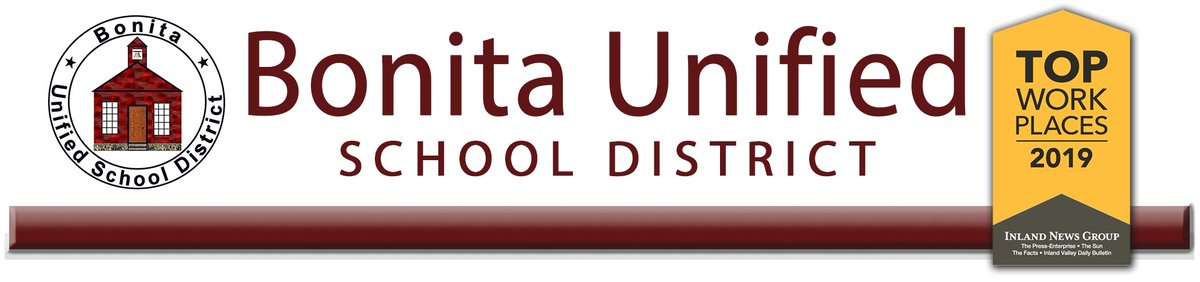 Tonight at the Board of Education meeting, Superintendent Coles and our Board members congratulated and thanked our 1,100 employees for their hard work and dedication. Thank you, Bonita Unified community, for making our school district a 2019 Top Workplace Award recipient!