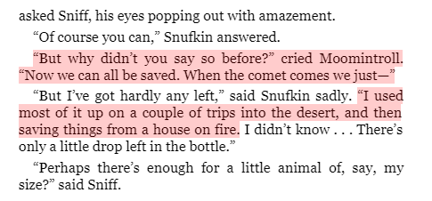 snufkin's fire spirit story from comet in moominland, such a brief moment that moominvalley is going to adapt into an episode this season ?✨ 