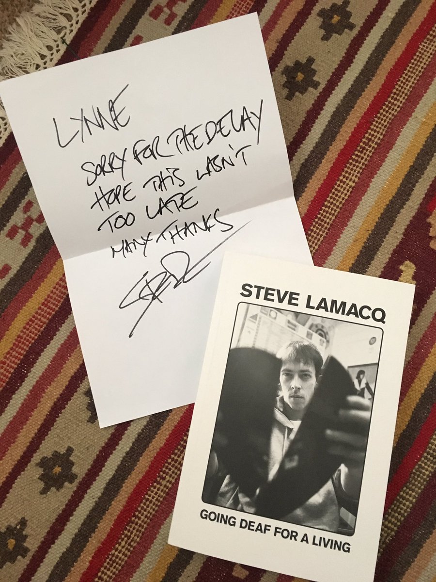 FrankieBuckle's tweet photo. Cheers @steve_lamacq! “Going Deaf for a Living” arrived in time for my birthday today via my mother in law, @FinnertyLynne! Looking forward to reading over the Christmas hols! @BBC6Music https://t.co/NgM7NUJos9