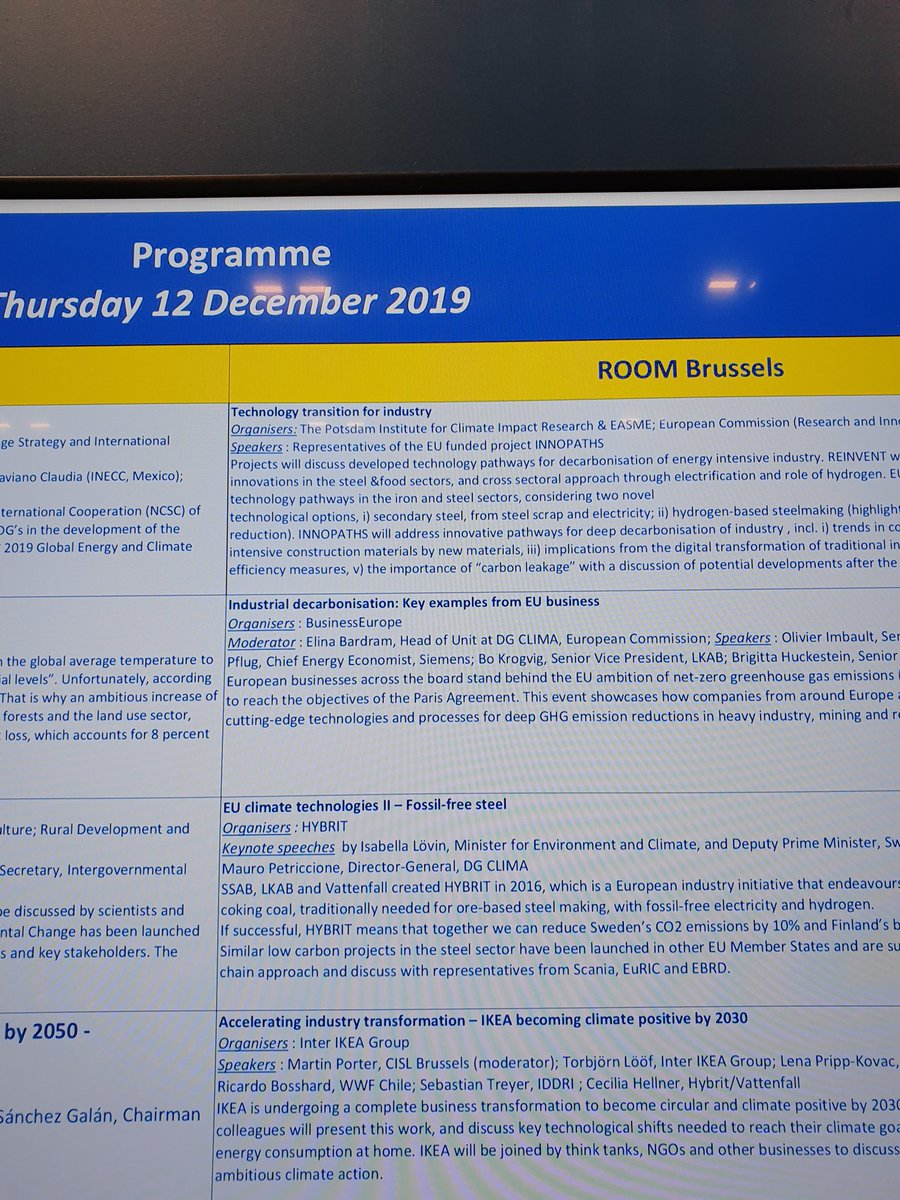If you are at #COP25? Join session at EU Pavilion, 10:30 on Industry  #EUeventsCOP25 #United4Climate @EU_ecoinno with @REINVENT_EU @innopathsEU @EU_Calculator