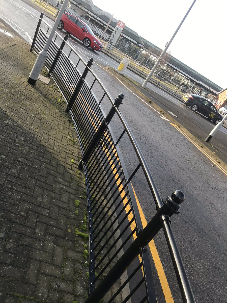 Recently we have been making a start on painting the railings down Lumley Road, although due to the weather the days we can do it have been hit and miss.
