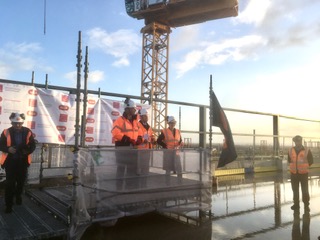 UtterBerry's tweet image. UtterBerry was excited to be present at the topping out ceremony of the Translational Research Facility at @cardiffuni, along with other representatives from organisations linked to the South Wales Compound Semiconductor Cluster. #semiconductors #CSCluster #homeofinovation