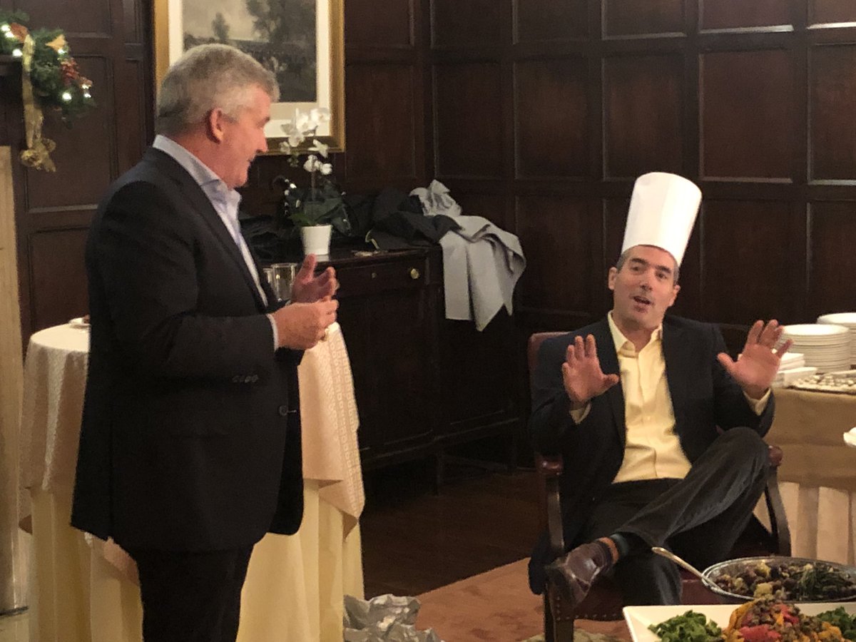 AdrMcDonald's tweet photo. Who needs Starbucks? An evening of the finest roasts ensued @harvardclub New York to celebrate the retirement of much - loved &amp; revered @MariusHaas, Jeff Casale @alanatkinson02 . Thank you for the years of fun &amp; friendship https://t.co/eBEXYtwU7D