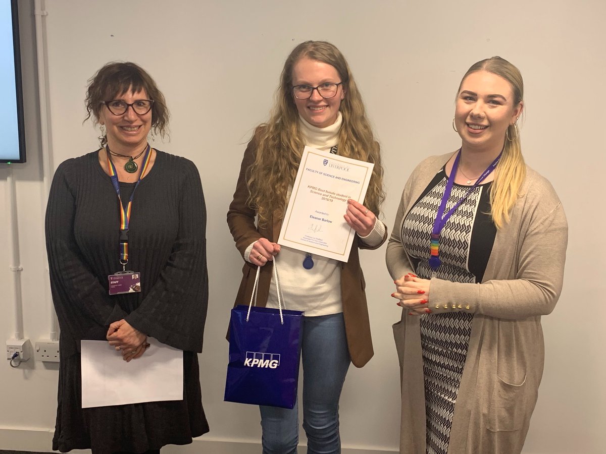 livunicareers's tweet photo. Congratulations to the winners of the Science &amp; Engineering Faculty Best Placement Awards Alvaro and Charlotte! 🎉

As well as the winner of @kpmguk Best Female Student in Science and Technology award Eleanor! https://t.co/INuzbn7qbK