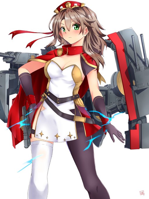 昨夜完成したエクセター。プレイ当初からお世話になってます。#アズールレーン 