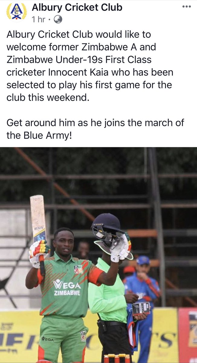 Albury Cricket Club tweet media