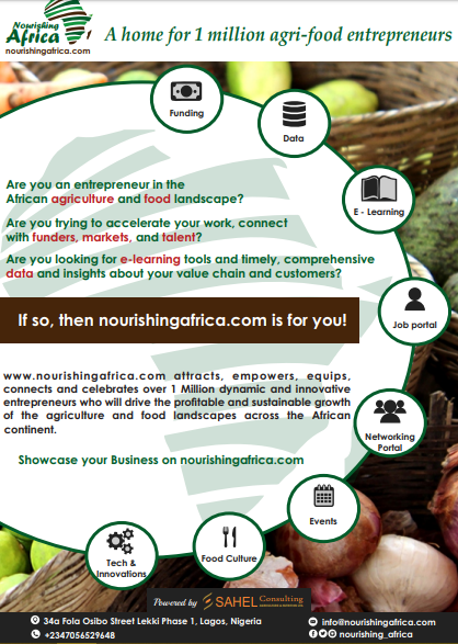 P_Incubator's tweet photo. Calling All Agri-Food Entrepreneurs!!!

Showcase your business on @nourish_africa, a platform for entrepreneurs to accelerate their work, connect with funders, markets, talent, and celebrate their successes on the Continent.

Sign up now https://t.co/FVpmAxB7HW

#NourishingAfrica https://t.co/5Nwuj7lJEQ