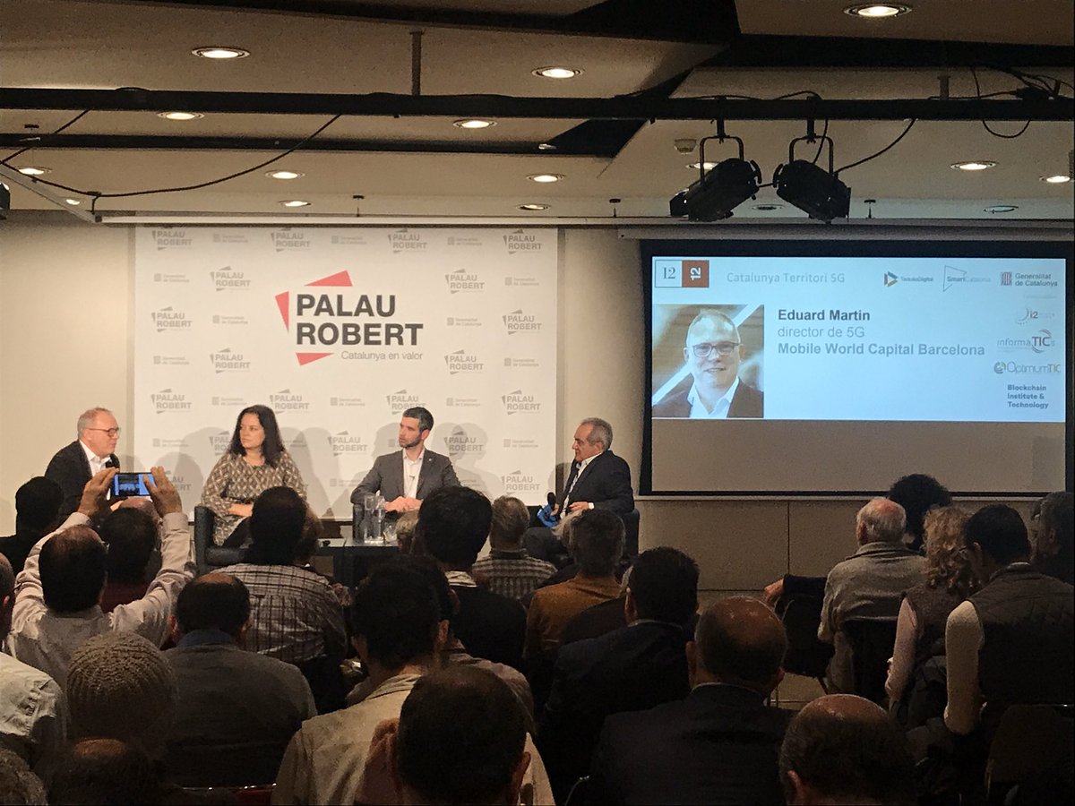 govaz's tweet photo. Ponencia de @joanabarbany y @eduardmartin en la sesión sobre Catalunya territori 5G dedicada a proyectos de innovación #5G ligados al #IoT y mobilidad #5GCroCo @TertuliaDig @5GBarcelona @i2CAT @societatdigital https://t.co/E92Qo73ioZ