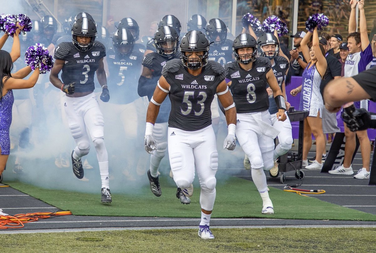 weberstatefb's tweet photo. Only 2️⃣ teams in the country have advanced to the Quarterfinals of the #FCSPlayoffs in each of the last three seasons. 

North Dakota State and Weber State!

Don’t miss the Wildcats Friday night against Montana!

#WeAreWeber #BigSkyFB #PurpleReign https://t.co/KCCQOpkceN