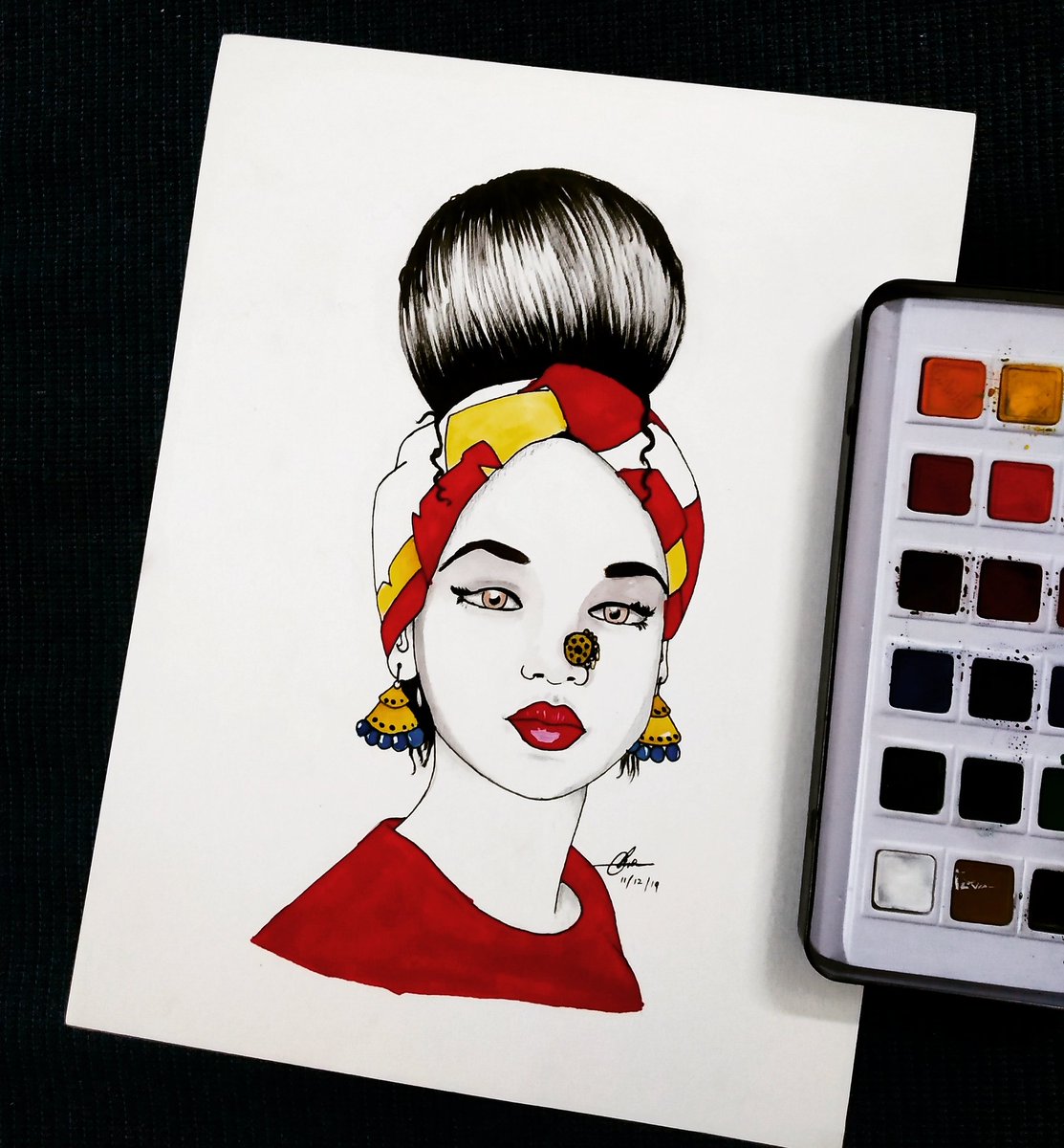ZealousArtist's tweet photo. I still feel the pain! #red 
.
Get in touch with me !  
https://t.co/UvFr58az97
.
#Instagram #Watercolor #indianartist  #instagramdown #chennai #red #hurt #mac #lakme #cosmo #hot #winter #glamour #camlin #artists #bun #Betrayal #reddress https://t.co/t4s5sduKSv