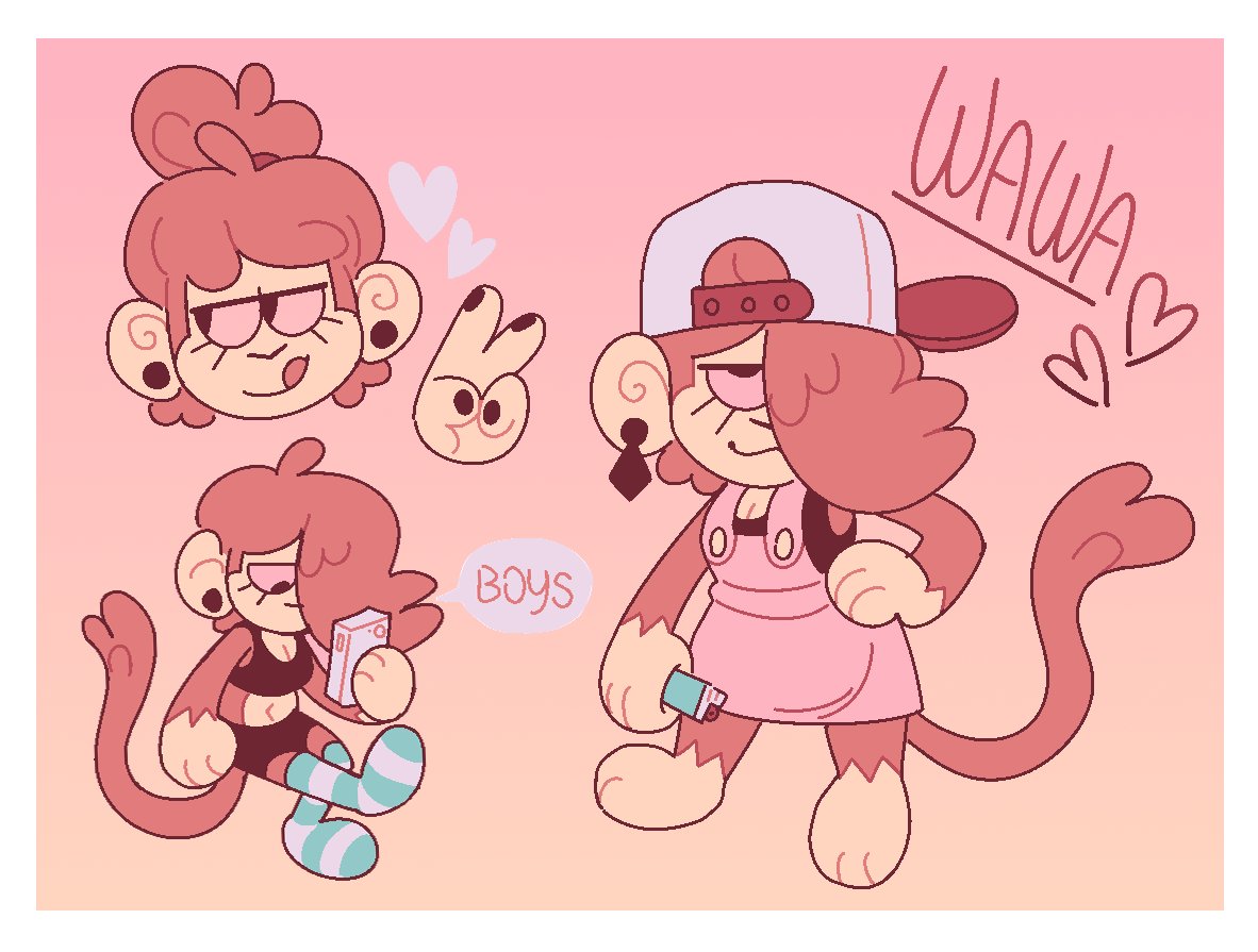 thought it was about time you met my funny lil monkeysona >: J