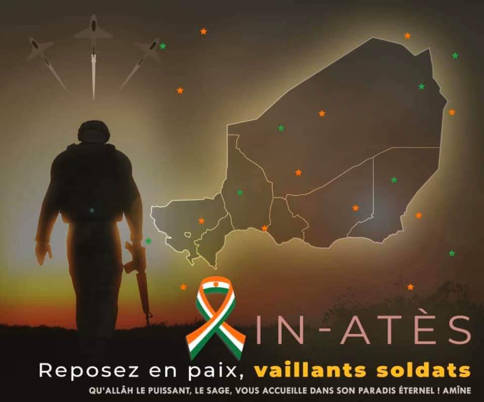 On renonce à tout prestige et à nos sommeils, l'ennemi doit disparaître sans aucun compromis. Nous avons désormais une haine réciproque vis à vis des terroristes.

Repos éternel à nos illustres et vaillants soldats.
Union de prières sur nos États
Vive nos FDS, 
Vive l'État.