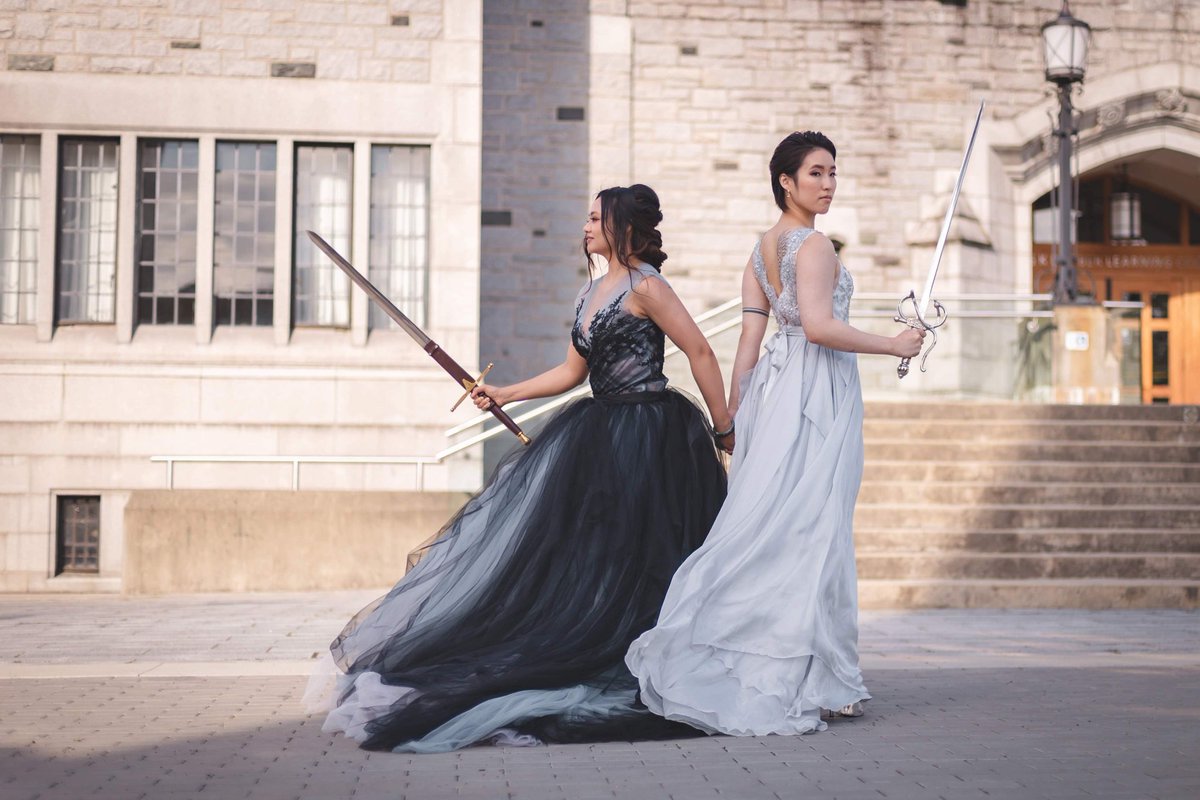 Remember the lesbian wedding I went to back in September

I am allowed to share one (1) wedding photo on my cursed twiter AND I... LOOK AT THEM.... ETHEREAL.... Beautiful brides.... 🥺