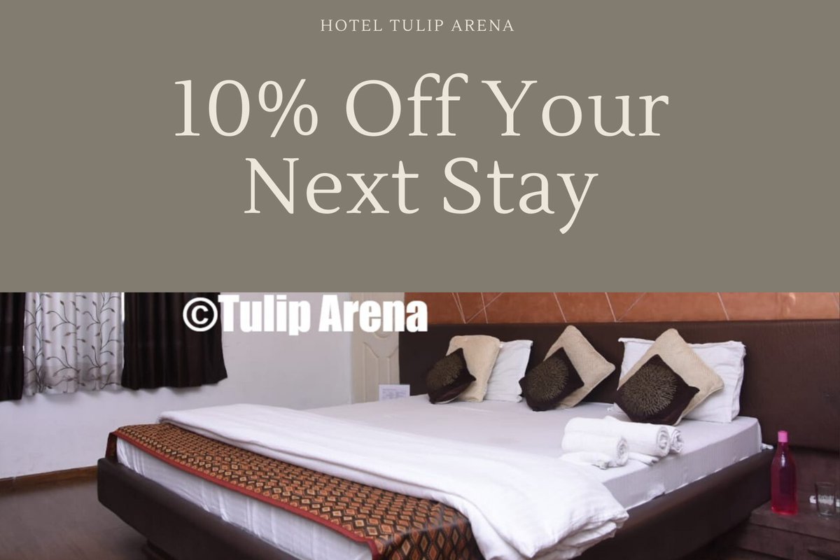 TulipArena's tweet photo. Get 10% off in #Raipur Hotel Tulip Arena 
Complimentary BreakfastShopFree WiFi 24x7
#vacationcalling book now 👇
https://t.co/7uQh9M8koJ https://t.co/JJtPmjtrq2