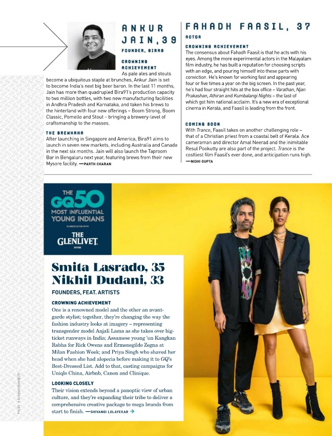bira91's tweet photo. #Featured Ankur Jain in 'The GQ 50 Most Influential Young Indians'🙌
Big-ups to @TheBeerAnkur for always pushing the envelope!

#50MostInfluential #GQIndia #Bira91 #Bira91Beers https://t.co/rvPk96amGm