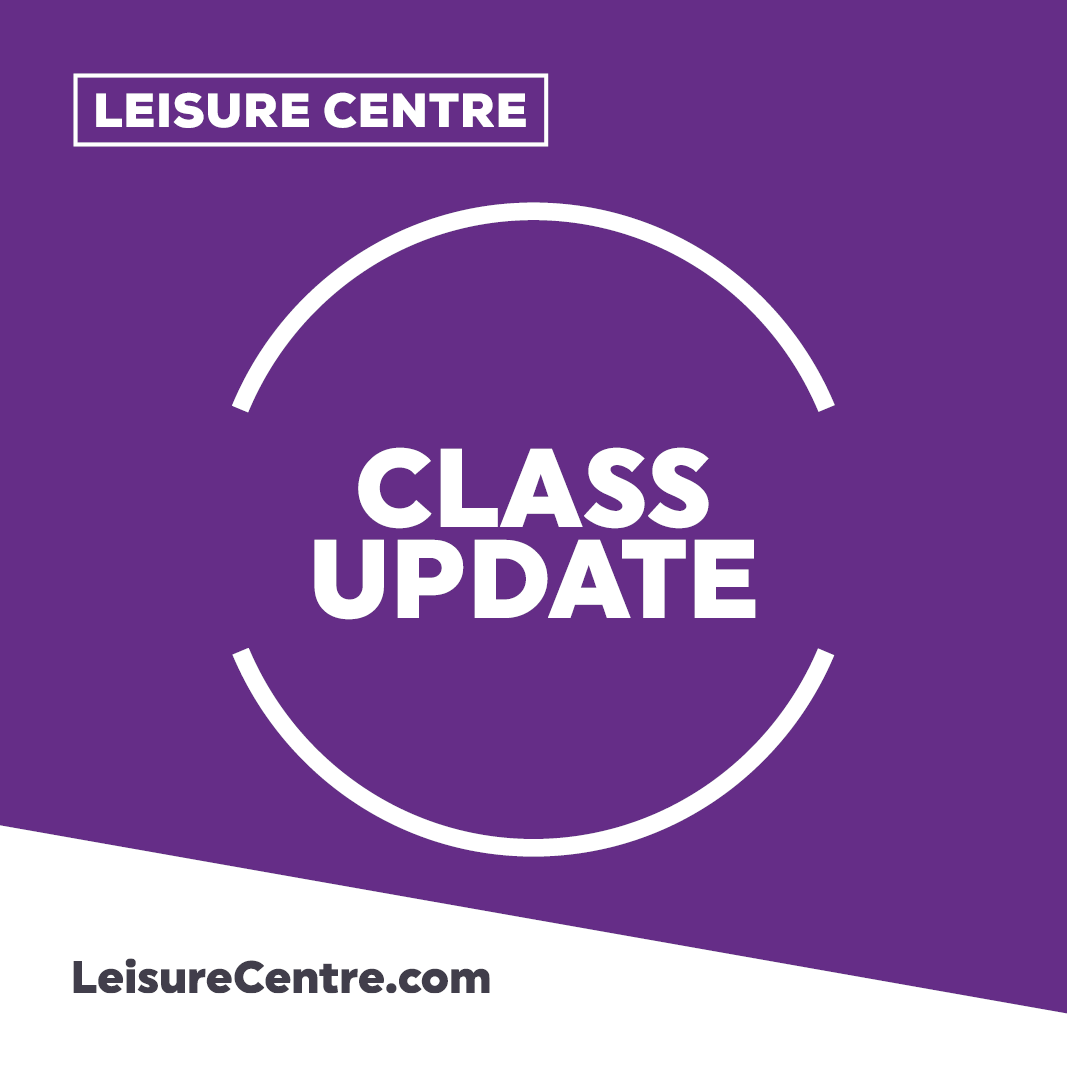 *Class Updates*

Please take note of the following changes to today's classes

09:30 GROUP CYCLE - with Laurence
14:00 AEROBICS - with Mimi
19:00 YOGA - with Liyen
20:00 PILATES - will be a fusion of Yoga and Pilates (Yoga-lates) - with Liyen

#groupex #leisurecentre #fitness