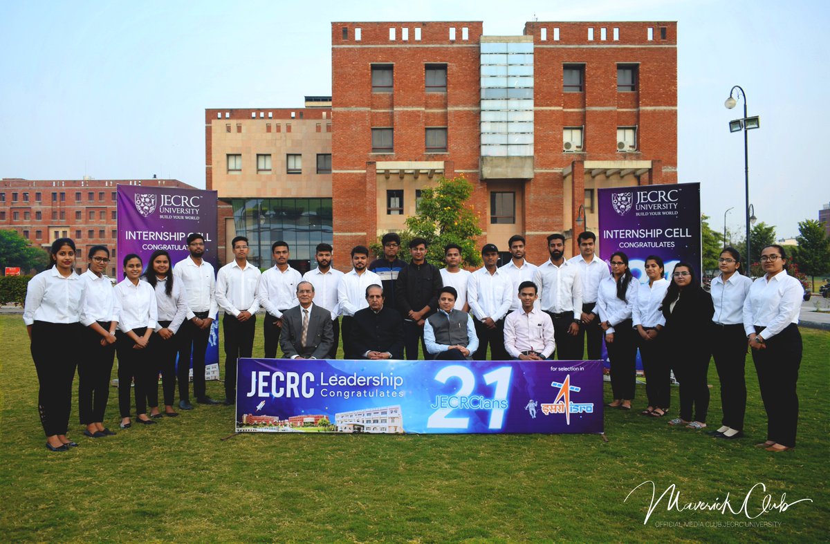 jecrcuniversity's tweet photo. The students of JECRC got the opportunity to intern with the very renowned ISRO, the number of selections is the highest in the country surpassing even the IITs.
Congratulations to all the selected students!
#NationBuilding #JECRCatISRO #JECRC #ProudMoment #ISRO #IsroIndia https://t.co/J5Jd7as3NK