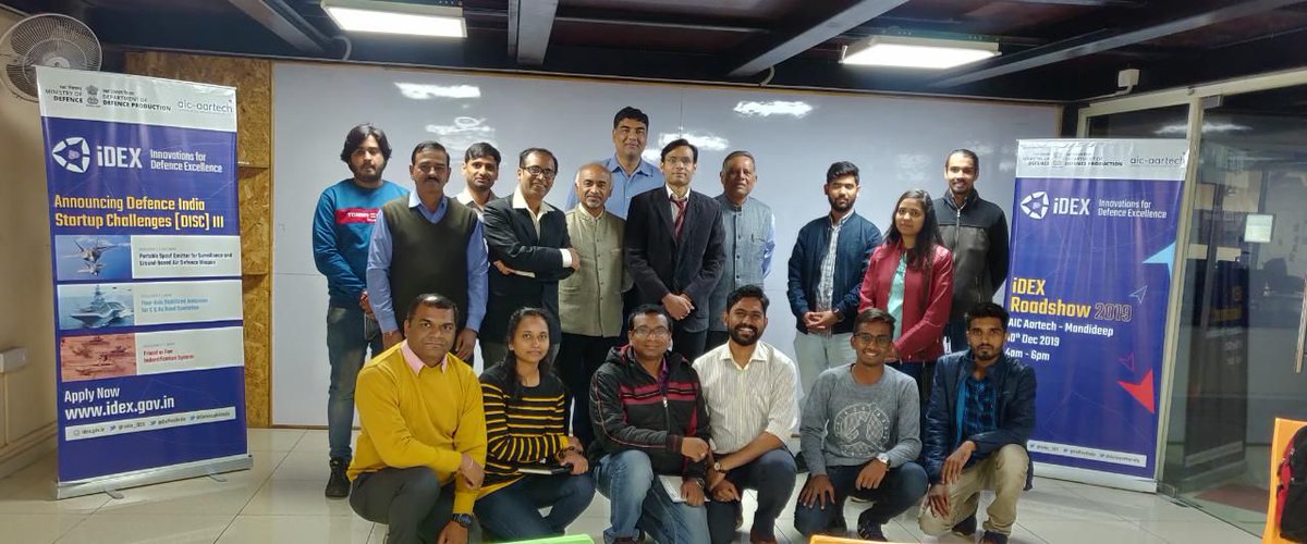 AartechAIC's tweet photo. AIC-Aartech successfully organised the National Outreach Program for DISC-III (Defence India startup Challenges) an Open Challenge organized by AIM (Atal Innovation Mission) in collaboration with the Ministry of Defence (MoD)'s iDEX on 10th Dec 2019 at AIC-Aartech Foundation https://t.co/YFN8bWF9M7