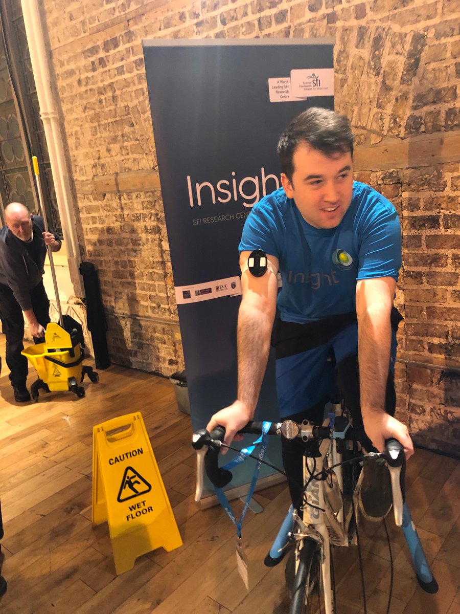 McCaulMV's tweet photo. Sweating too much for science at the insight2launch @insight_centre @GordonGWallace @DCUFSH @niallmoyna #insight2launch #sweatingforscience https://t.co/WXnAdCFWU2