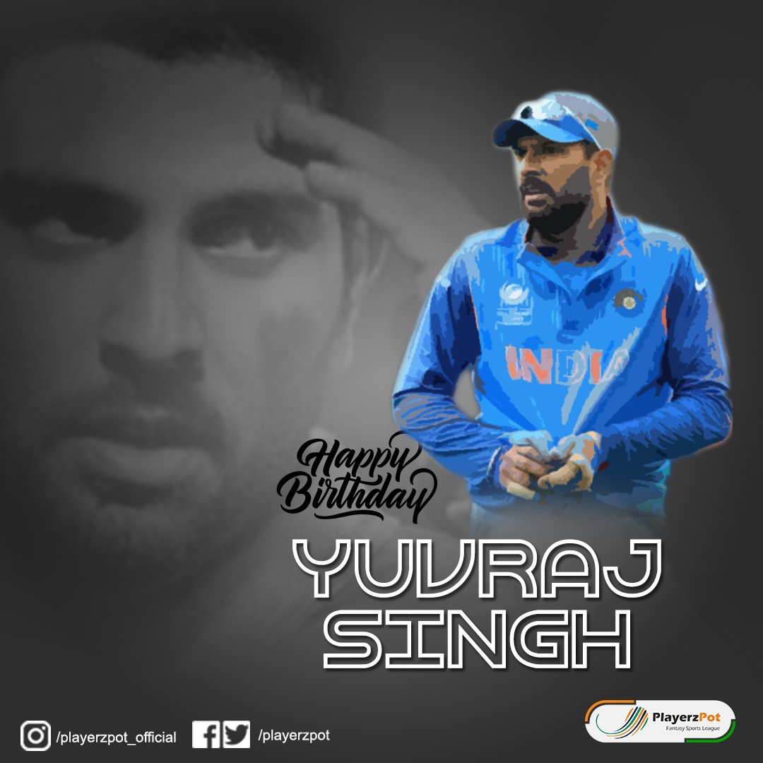 Happy birthday to the King of Sixes,Yuvraj Singh    