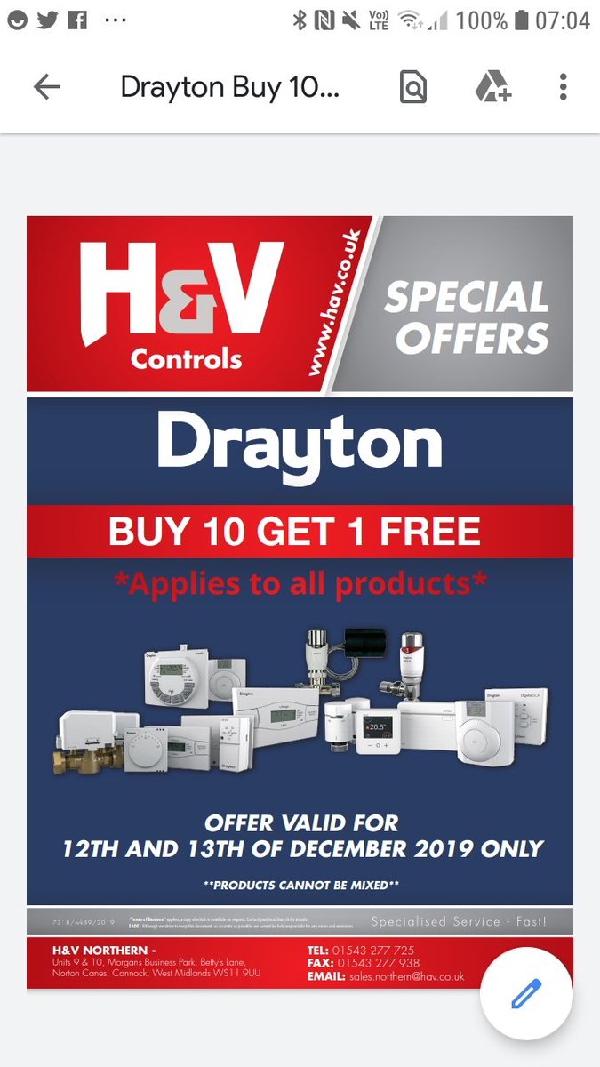 H & V Controls | Northern tweet media